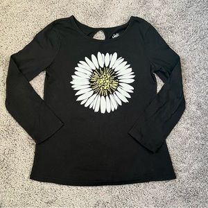 Justice Flower Long Sleeve Shirt size 10